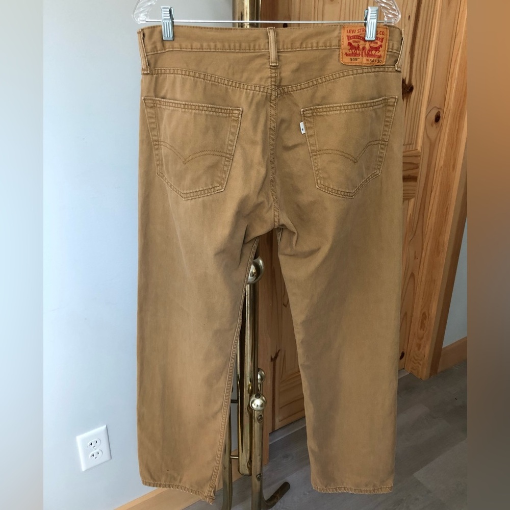 Vintage Men’s 505 Saddle Tan Jeans 34x30